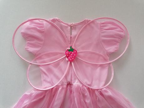Kostym vila jahodka s krídlami,