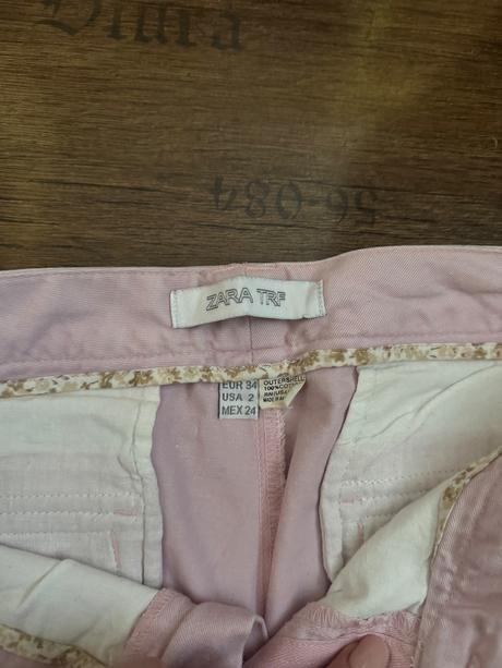 Ružové nohavice zara v.34, zara,34
