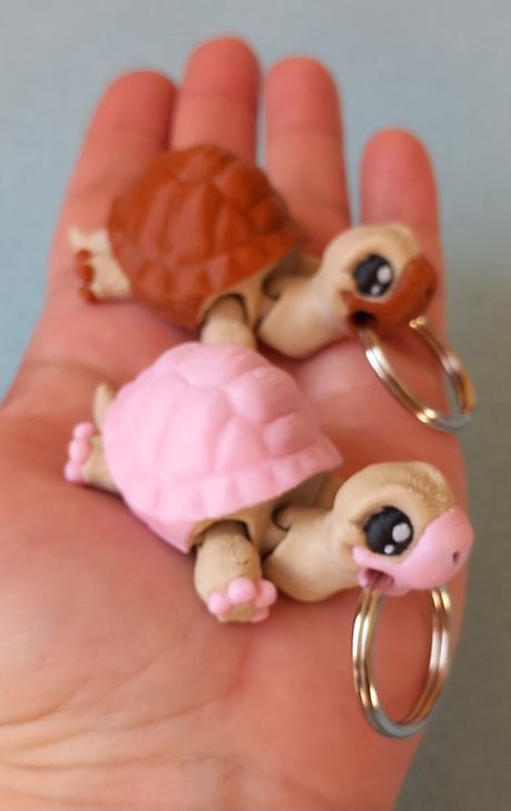 Kľúčenka z 3d korytnačka,