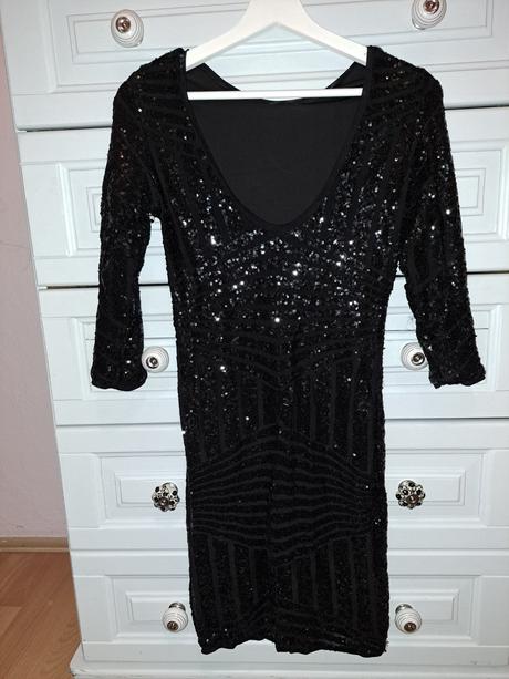 Flitrovane šaty, amisu,34