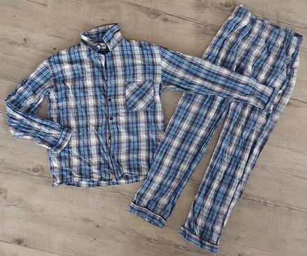 Karované chlapčenské pyžamo, 158