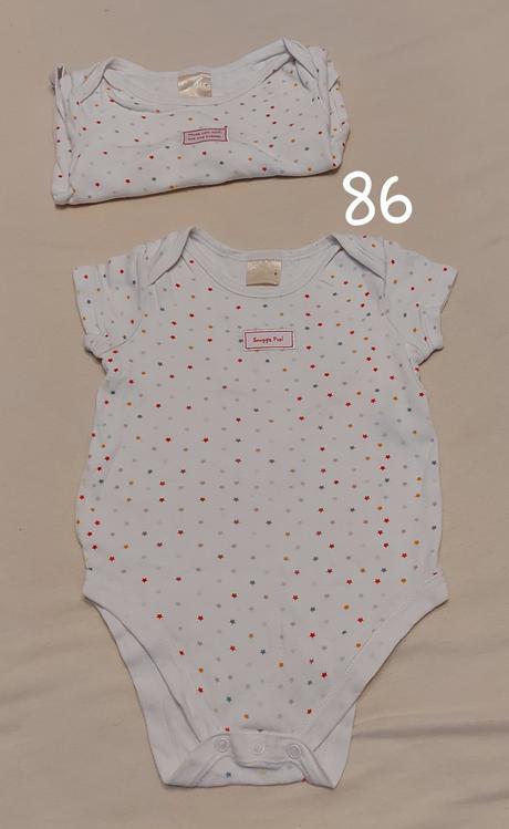 Body s krátkym rukávom pre dievčatá 86, 86