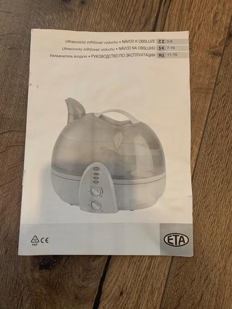 Zvlhovač vzduchu eta, eta