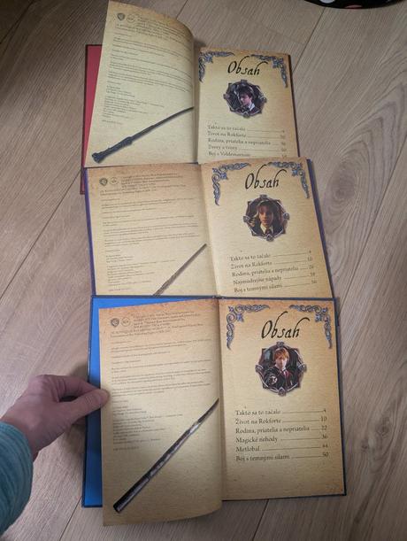 3x kniha harry potter sprievodca k filmom, 