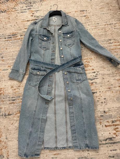 Riflové šaty, zara,l