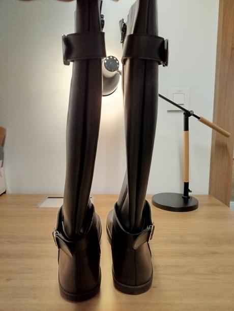 Shapen barefoot vysoké čižmy glam black vegan, 43