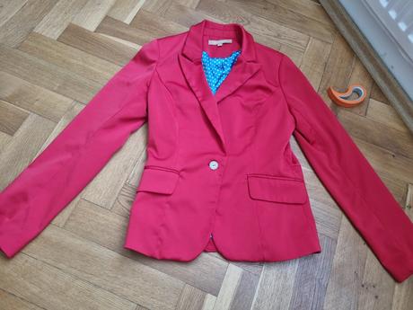 Dámske červené sako, s