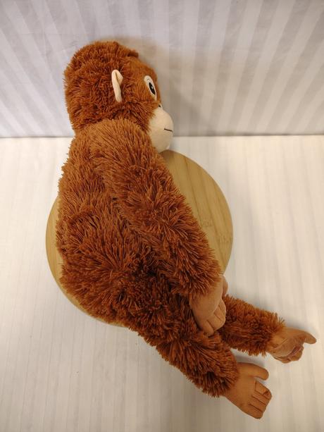 Veľká plyšová hnedá opica orangutan, dlhá 60 cm, 