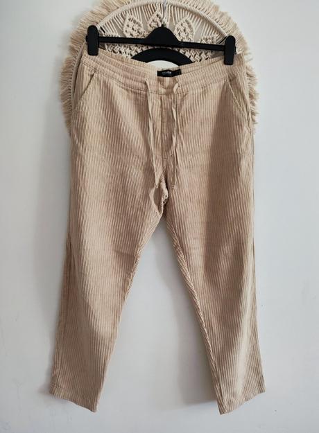 Menčestrové nohavice pull & bear, pull&bear,l