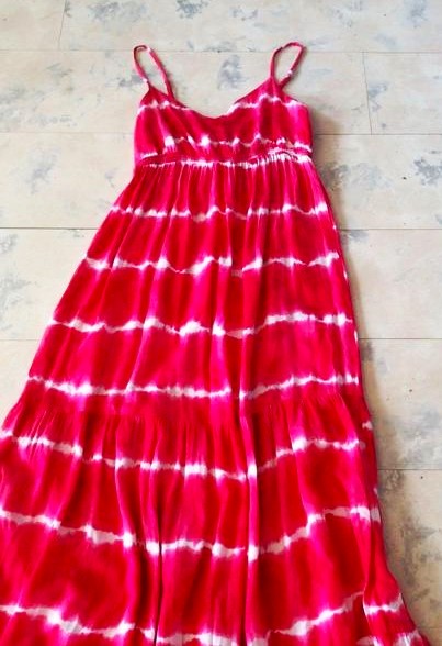 Batikované maxi šaty m/l, l