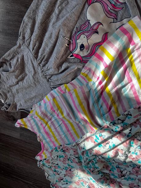 Šaty letné 3 ks, h&m,122