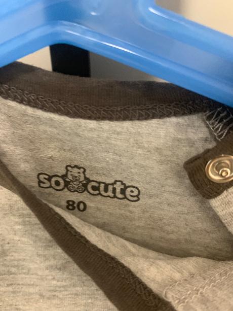 2ks detské body s dlhým rukávom, 80