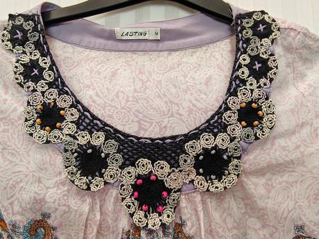 Dámsky farebný top s motívom, lasting, m, m