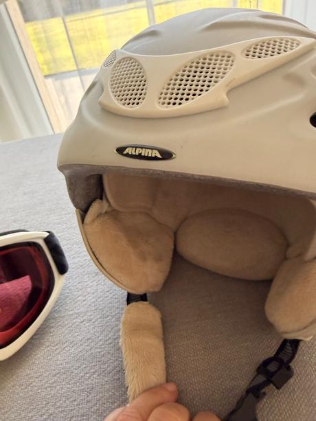 Prilba + okuliare, alpina sports,m