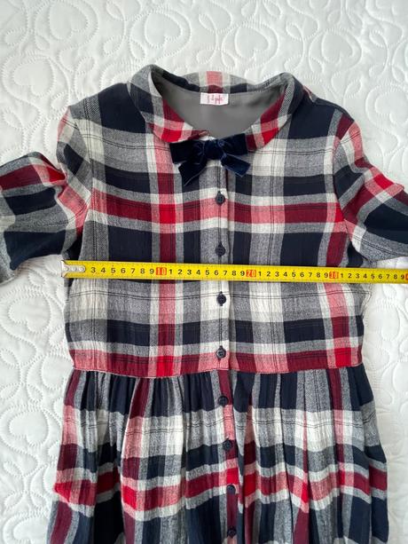 Il gufo - šaty kárované, 140