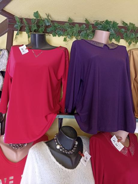 Dámsky elegantný top tričko, 42 - xxxl