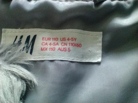 Kozusinkova vesticka, h&m, vel.110, h&m,110