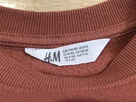 Hnedá mikina hm, h&m,134