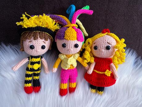 Háčkované mini bábiky,