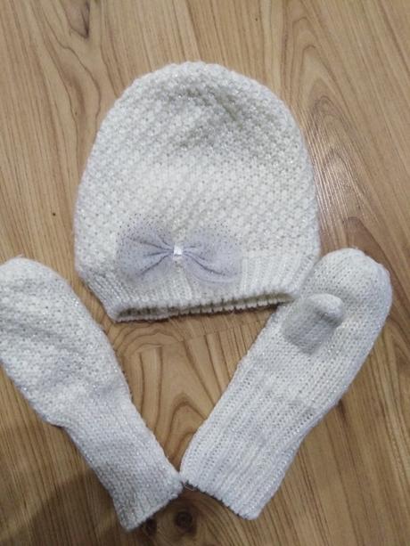 Čiapka a rukavice, h&m,110