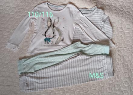 2 pyžamká vel.110/116, marks & spencer,110