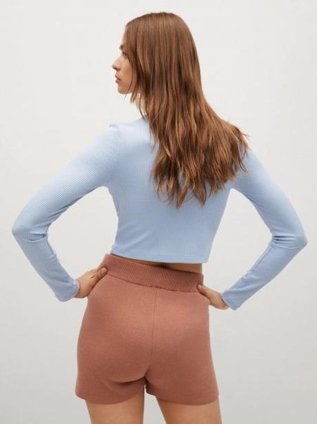 Krásny vrúbkovaný top značky mango, mango,s