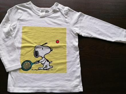 Snoopy tričko, h&m,92