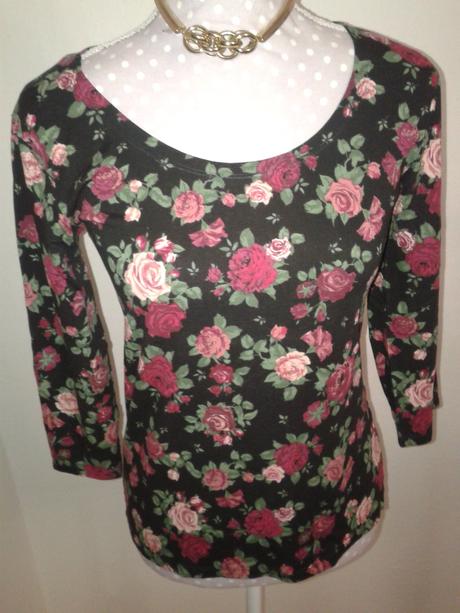 Kvietkovaný top jean pascale veľ. s, s