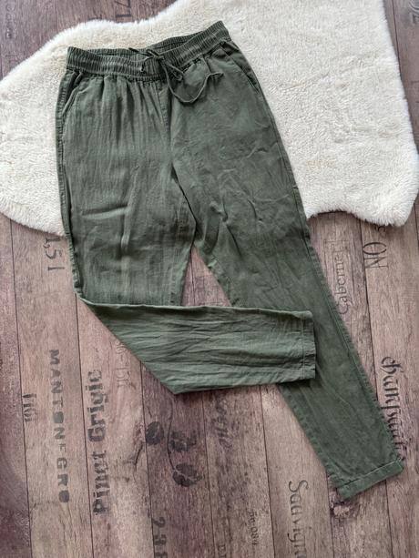 Nohavice s prímesou ľanu, xs