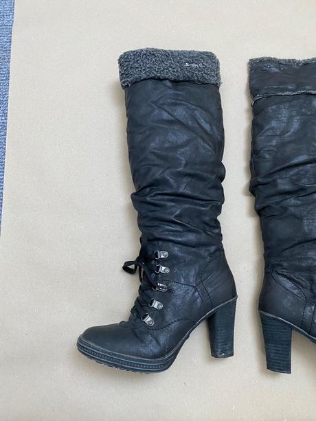 Vysoké čižmy na opätku 39, 39