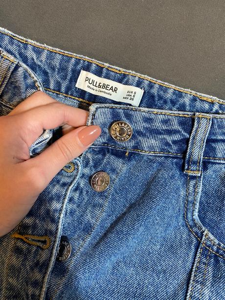 Dzinsova sukňa, pull&bear,s