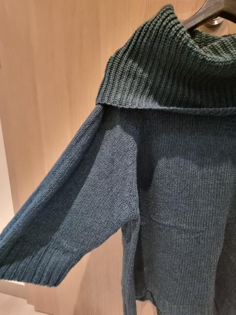 Tmavozelený sveter tchibo s 3/4 rukávom, tchibo,m