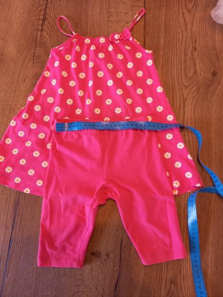 Šaty s legínami pre malú parádnicu, lupilu,98