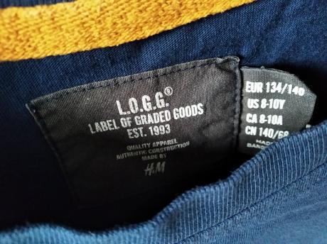 Tričko l.o.g.g. - 134 / 140, h&m,134