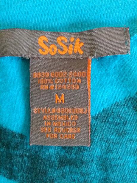 Dámsky modro čierny top s motívom, sosik, xs/s, xs