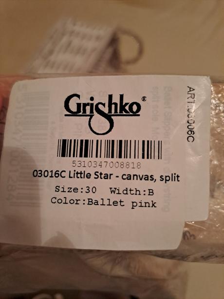 Grishko piskoty, na gymnastiku , balet, 26