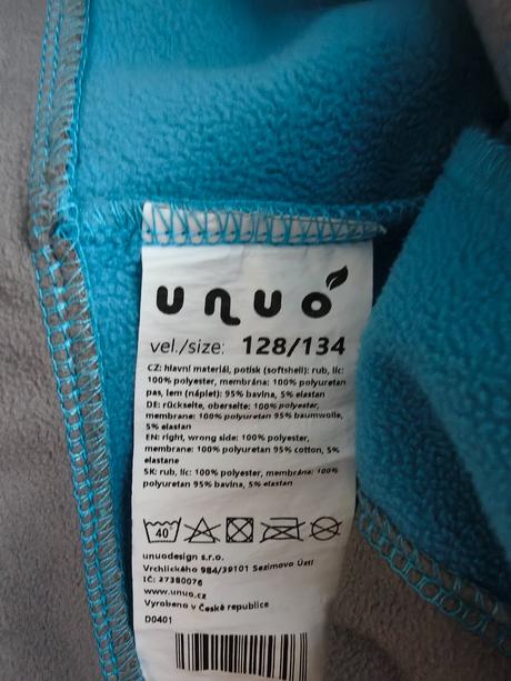 Softshellove nohavice 128/134 unuo, unuo,134