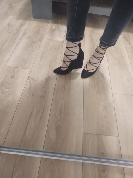 Semišové lodičky na šnurovanie, mohito,39