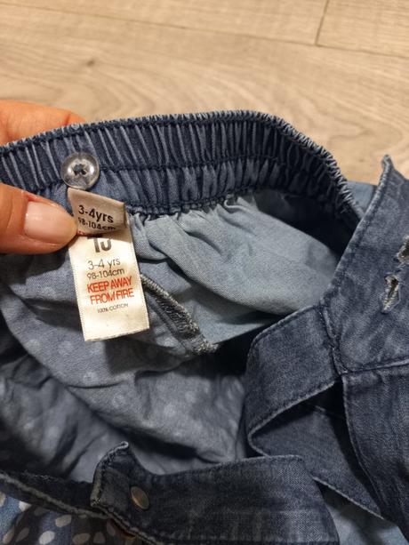 Tenke riflove saty na traky, tu, 98/104, tu,98