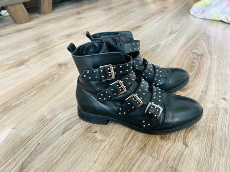 Štýlové kožené čižmy značky 5th avenue, pc 55 eur, 38