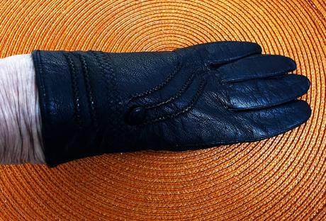 Kožené zateplené rukavice, m