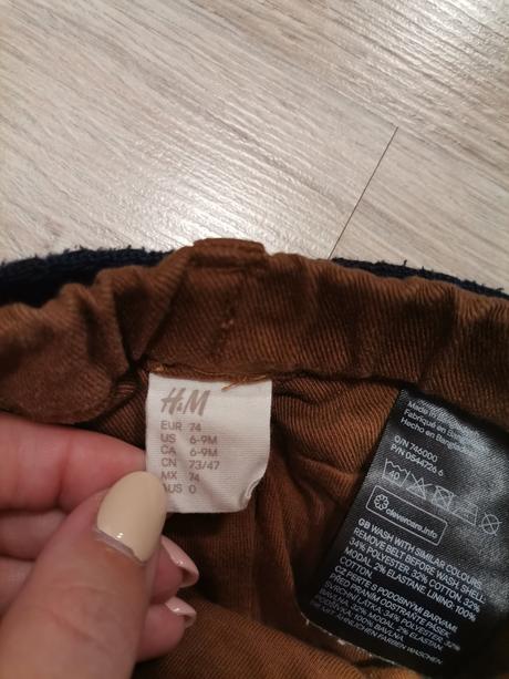 Chlapčenske hnedé nohavice, h&m,74