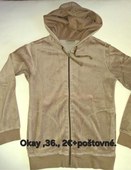 Dámska svetlohnedá mikina s kapucňou  okay., okay,36