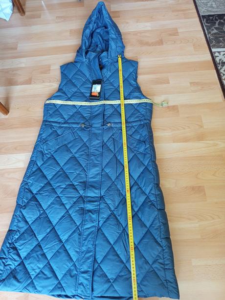 Prešívaná dlhá vesta bez rukávov, l