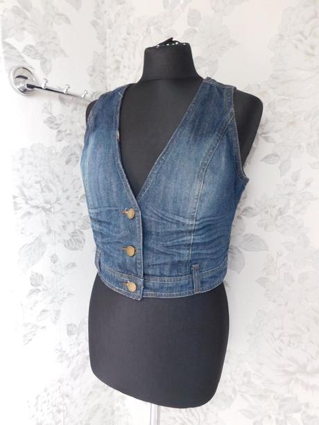 Damska trendy riflova vesta, 36