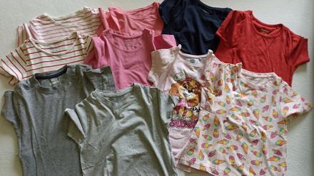 10x tričko s krátkym rukávom 122/128, lupilu,122