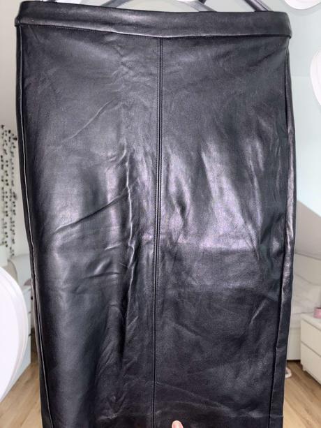 Koženkova midi sukňa, reserved,34