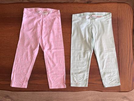 Trištvrťové legínky dvojset, h&m,134
