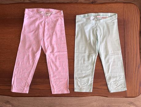 Trištvrťové legínky dvojset, h&m,134