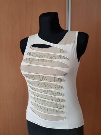 Taliansky dierovaný trendy top vel.s, s